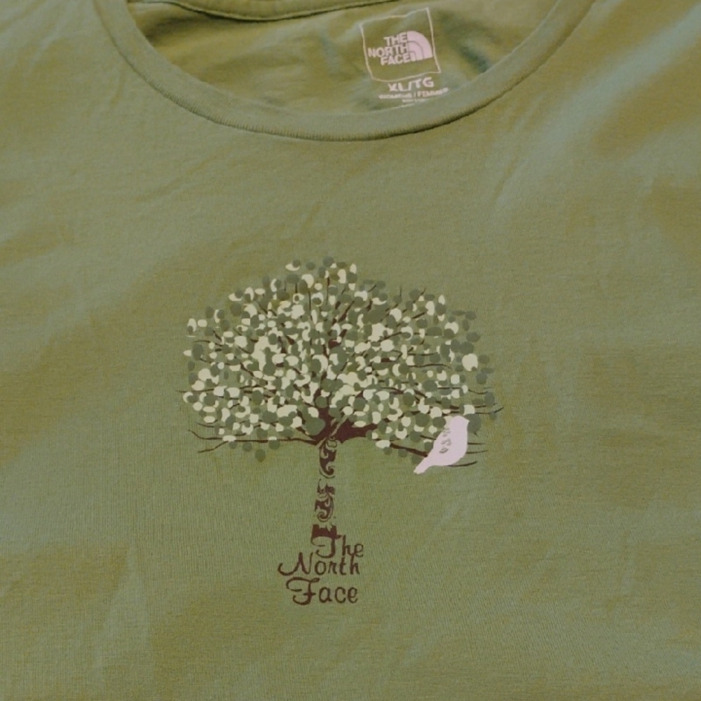 The North Face Women’s Graphic Olive Tree T Shirt Green Extra Large NEW